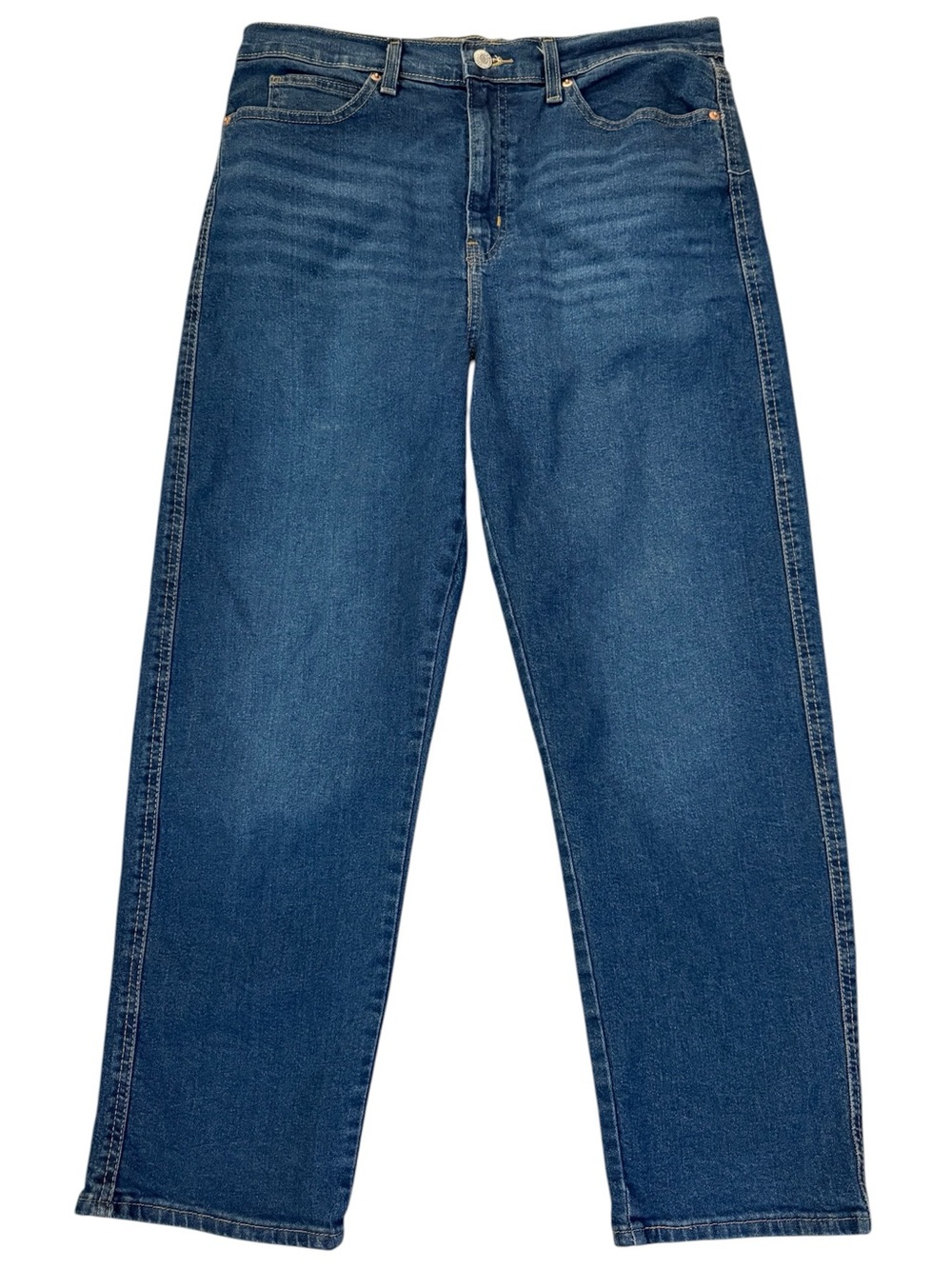 Levi Strauss Signature Vintage High Rise Straight Leg Jeans 12 31W Medium Wash